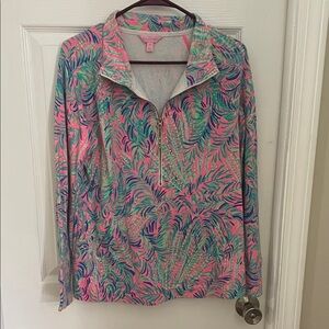 Lilly Pulitzer Pink and Green Patterned Top
